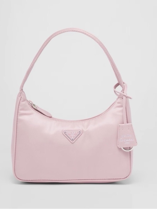 Prada Handbags - Prada Soft Pink Nylon Shoulder Bag